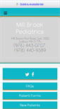 Mobile Screenshot of millbrookpediatrics.com