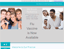 Tablet Screenshot of millbrookpediatrics.com